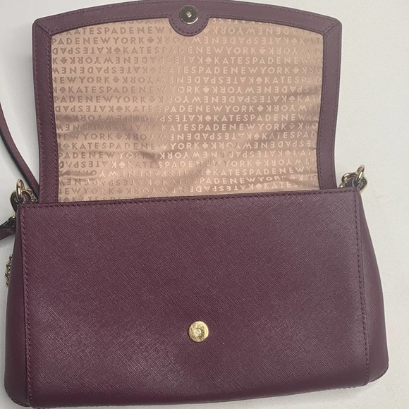 Kate Spade Laurel Way Greer Crossbody Bag in Plum - Picture 9 of 10